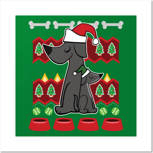 Dog Mom Ugly Sweater Christmas pattern Posters and Art